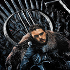 Imagen del producto Juego de Tronos - Camiseta negra de Jon Snow For The Throne