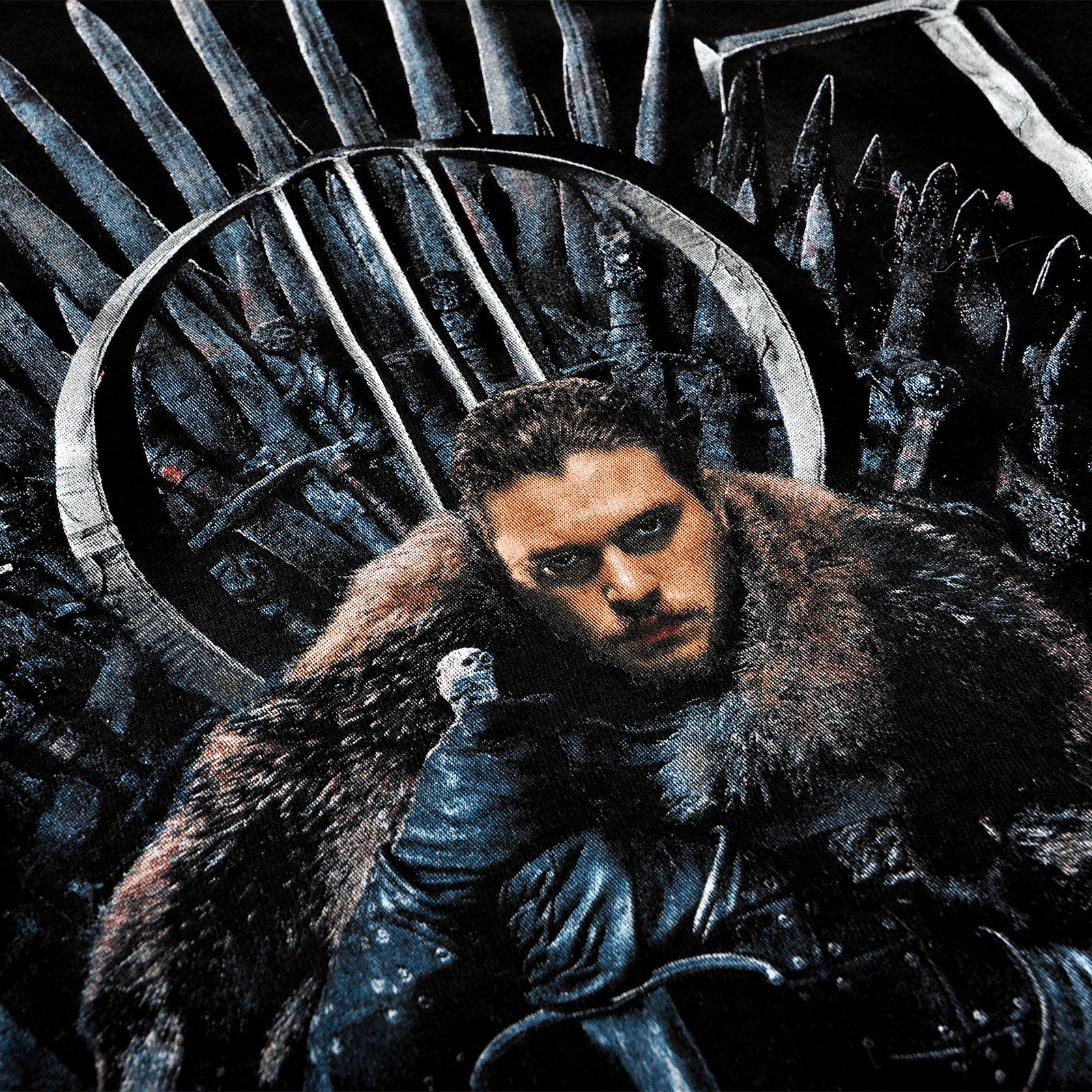 Imagen del producto Juego de Tronos - Camiseta negra de Jon Snow For The Throne