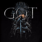 Imagen del producto Juego de Tronos - Camiseta negra de Jon Snow For The Throne