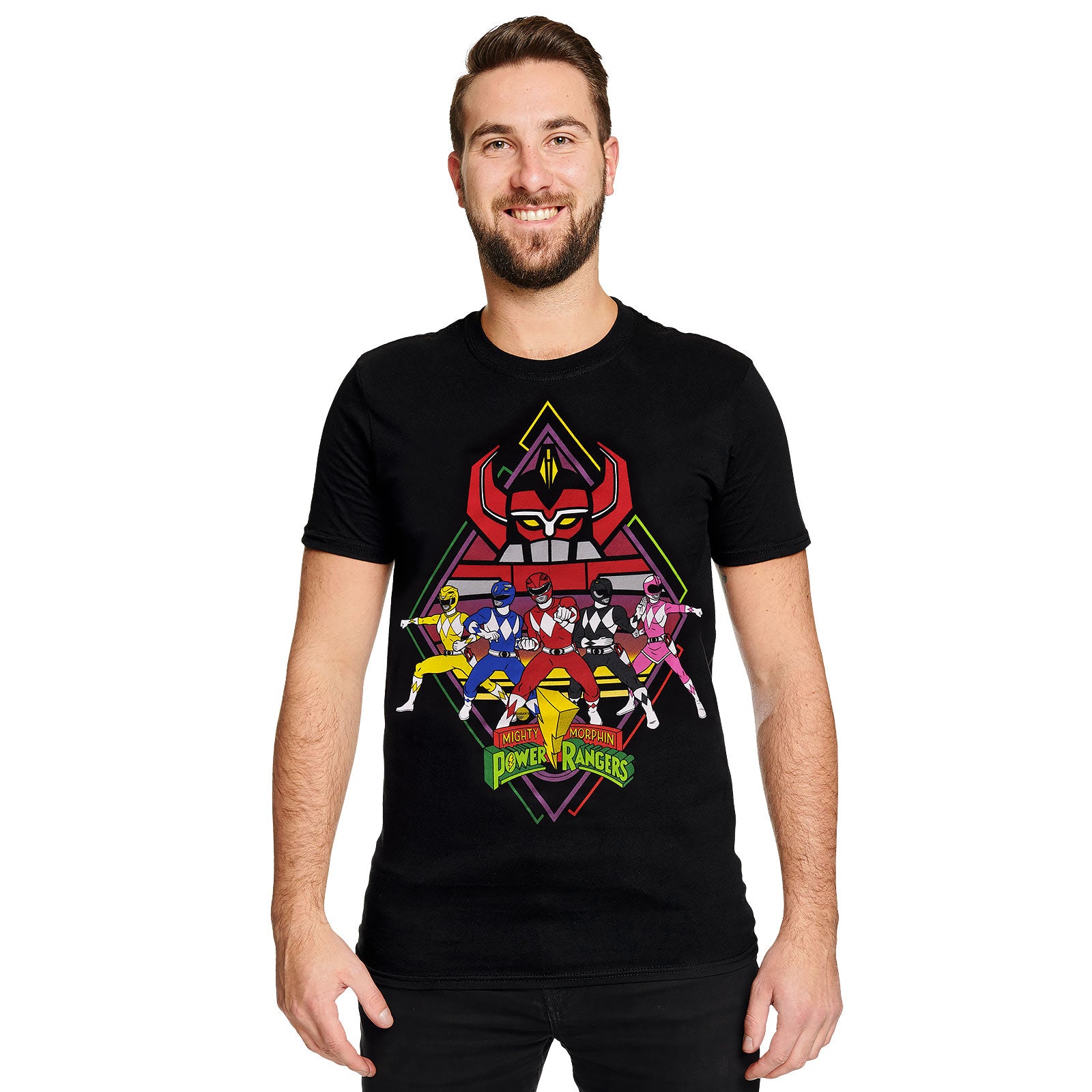 Imagen del producto Power Rangers - Camiseta de equipo negra