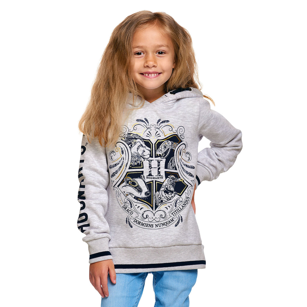 Product image Harry Potter - Hogwarts Kids Hoodie Grey