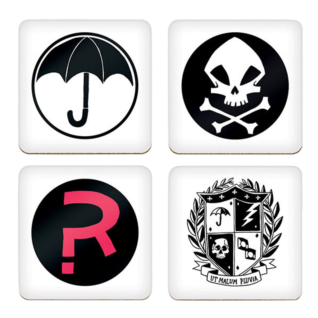 Imagen del producto The Umbrella Academy - Juego de 4 posavasos con símbolos