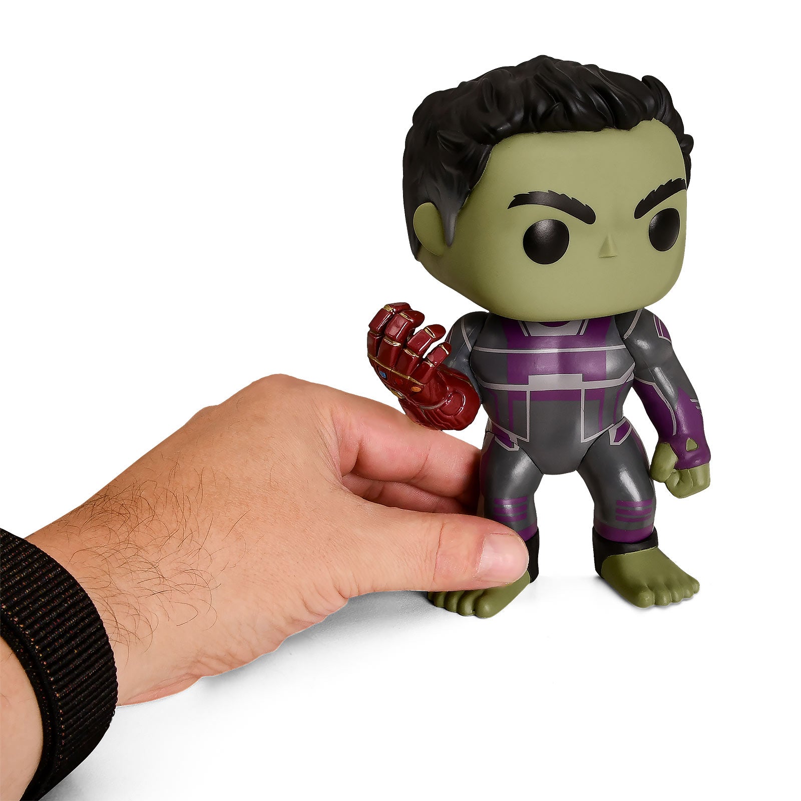 Imagen del producto Avengers - Hulk con Nano Gauntlet Endgame Funko Pop Figura de cabeza oscilante 16 cm