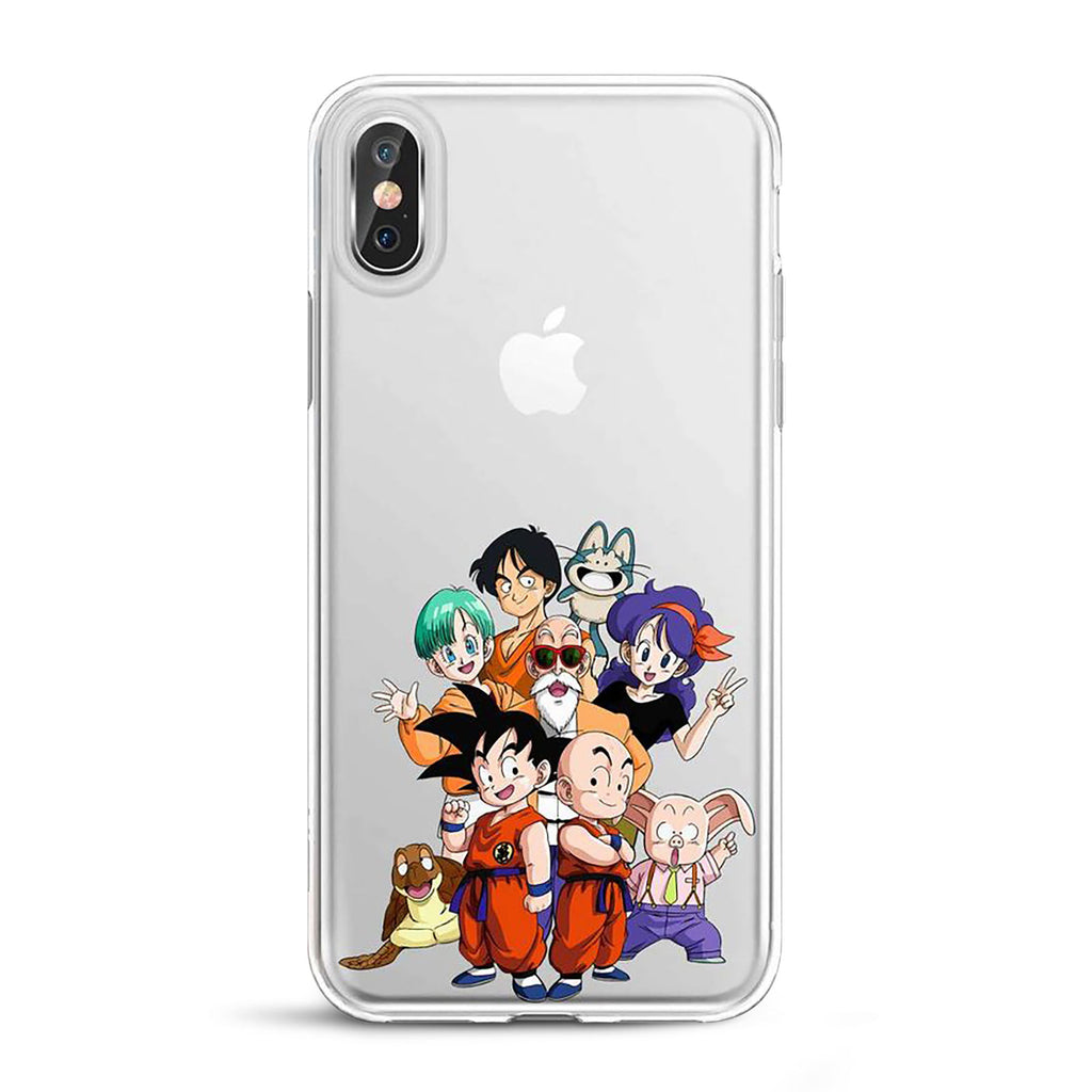 Imagen del producto Dragon Ball - Carcasa de silicona transparente para iPhone X / XS con personajes
