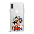 Imagen del producto Dragon Ball - Carcasa de silicona transparente para iPhone X / XS con personajes