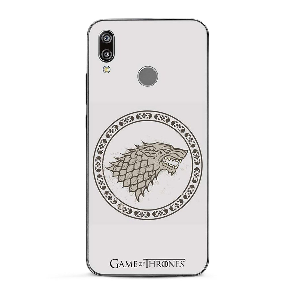 Imagen del producto Juego de Tronos - Escudo Stark Huawei P20 Lite Funda de teléfono de silicona blanca