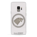 Imagen del producto Game of Thrones - Funda de silicona blanca para Samsung Galaxy S9 con el escudo de Stark