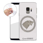 Imagen del producto Game of Thrones - Funda de silicona blanca para Samsung Galaxy S9 con el escudo de Stark