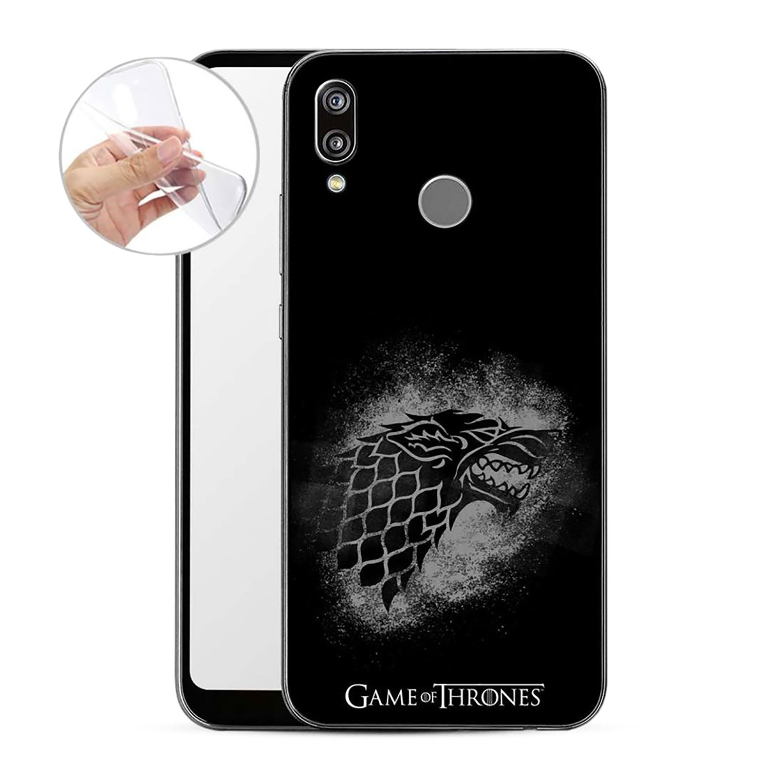 Imagen del producto Game of Thrones - The North Remembers Funda de silicona negra para Huawei P20 Lite