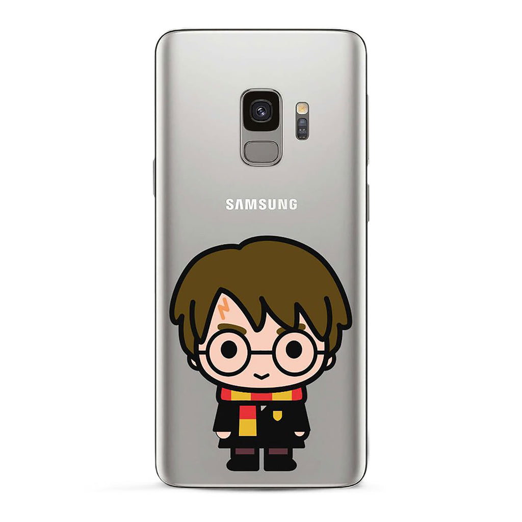 Imagen del producto Harry Potter - Funda de silicona transparente Chibi para Samsung Galaxy S9