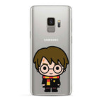 Imagen del producto Harry Potter - Funda de silicona transparente Chibi para Samsung Galaxy S9