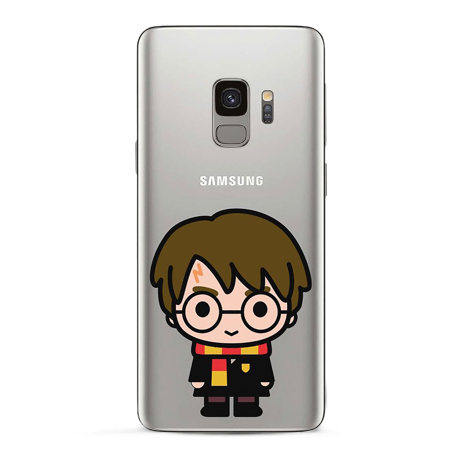 Imagen del producto Harry Potter - Funda de silicona transparente Chibi para Samsung Galaxy S9