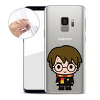 Imagen del producto Harry Potter - Funda de silicona transparente Chibi para Samsung Galaxy S9