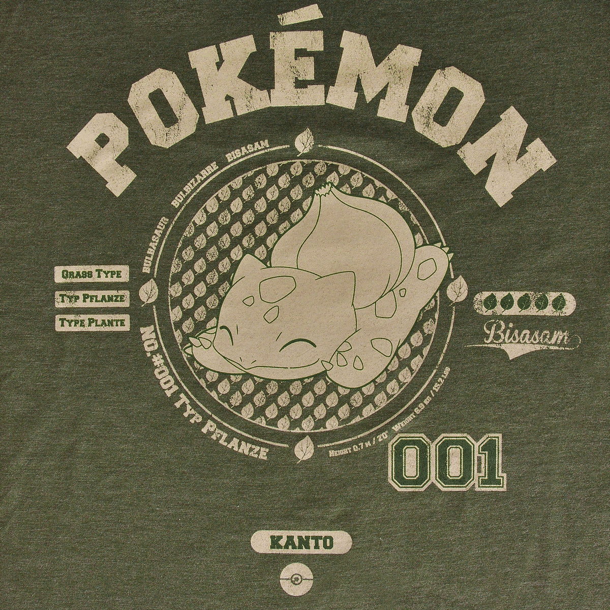 Imagen del producto Pokemon - Camiseta verde de Bulbasaur