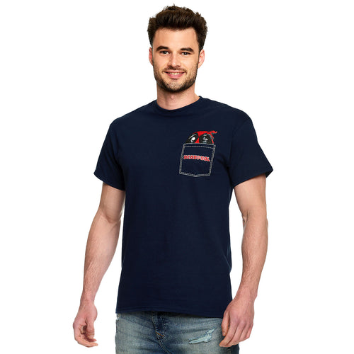 Imagen del producto Deadpool - Camiseta de bolsillo azul