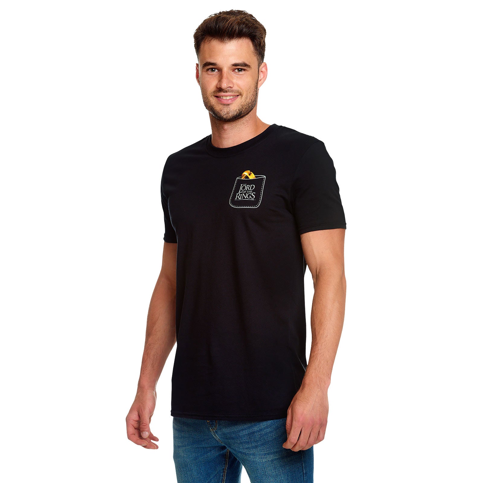 Imagen del producto El Señor de los Anillos - Camiseta de bolsillo El Unico Anillo negro