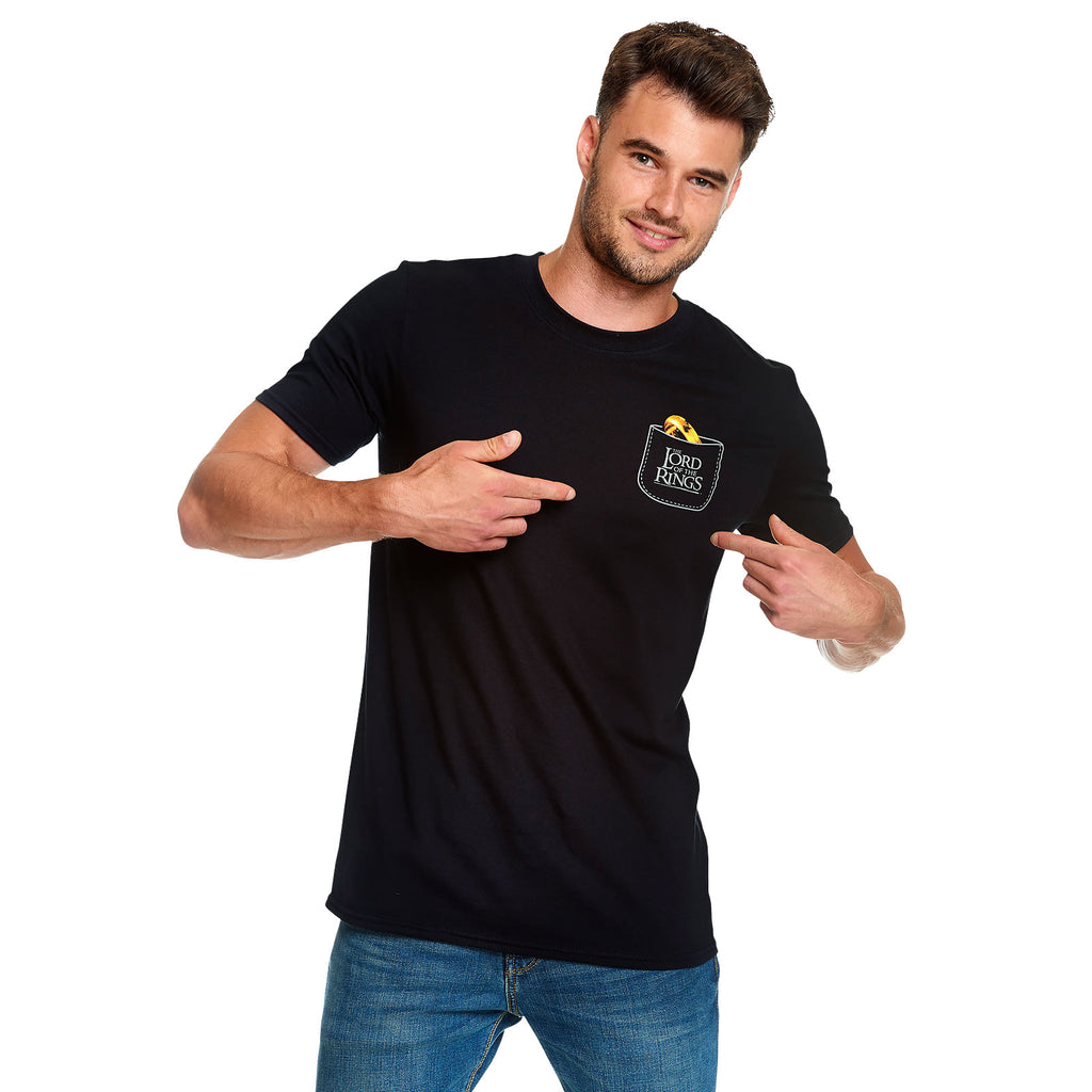 Imagen del producto El Señor de los Anillos - Camiseta de bolsillo El Unico Anillo negro
