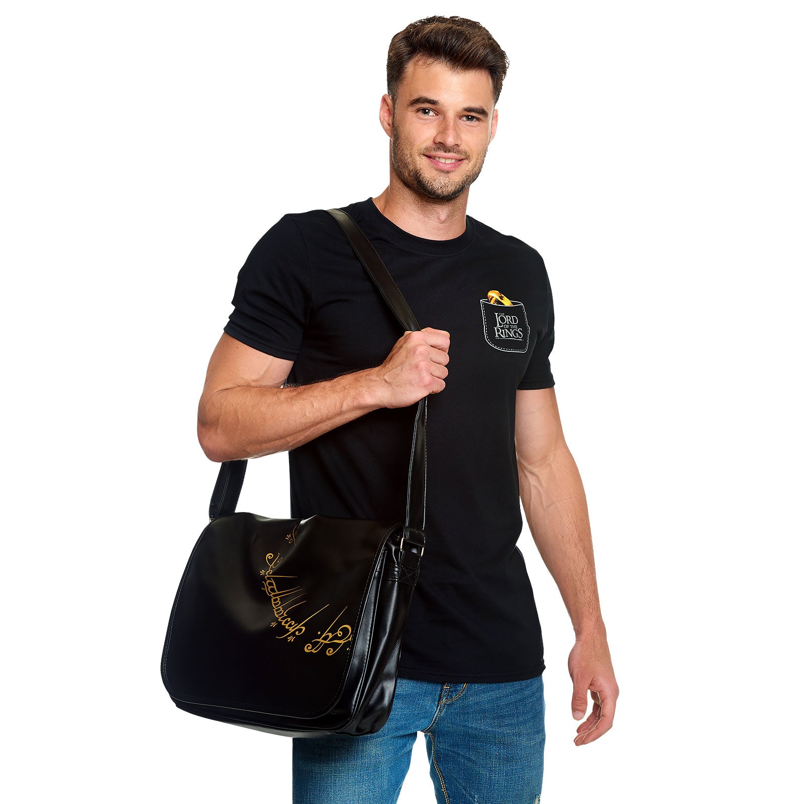 Imagen del producto El Señor de los Anillos - Camiseta de bolsillo El Unico Anillo negro