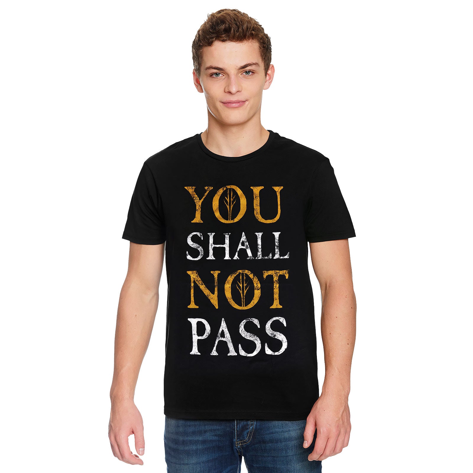 Imagen del producto El Señor de los Anillos - No pasarás camiseta negra