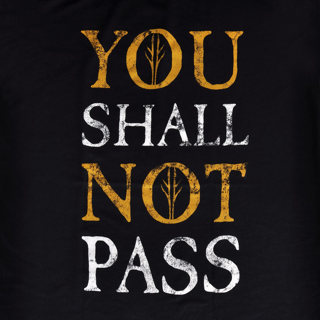 Imagen del producto El Señor de los Anillos - No pasarás camiseta negra