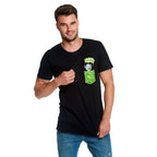 Imagen del producto Rick y Morty - Camiseta Tiny Pocket Rick negra
