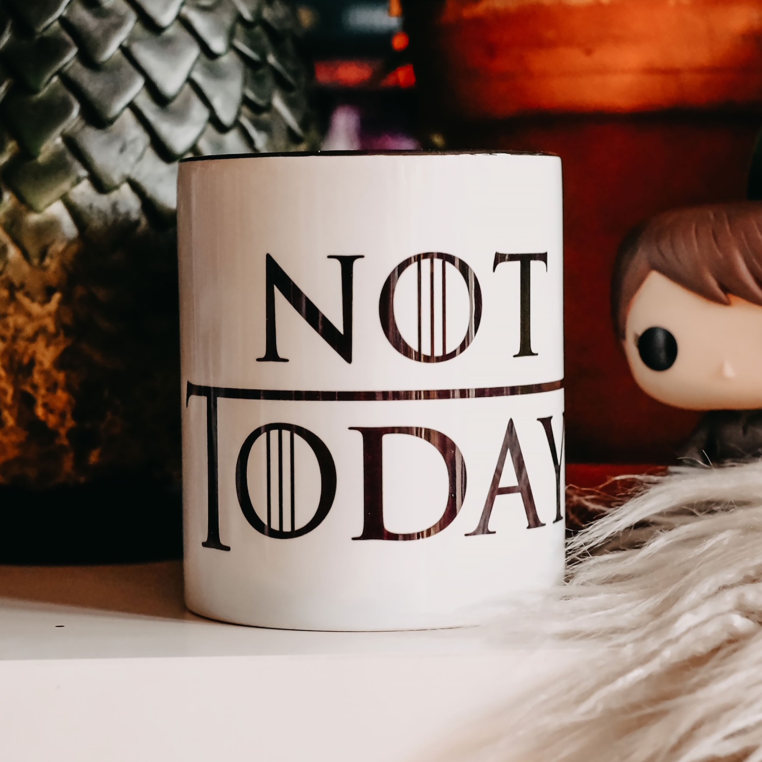 Imagen del producto Taza 'Not Today' para fans de Juego de Tronos