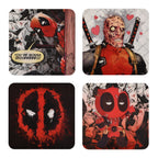 Imagen del producto Conjunto de 4 posavasos 3D de Deadpool