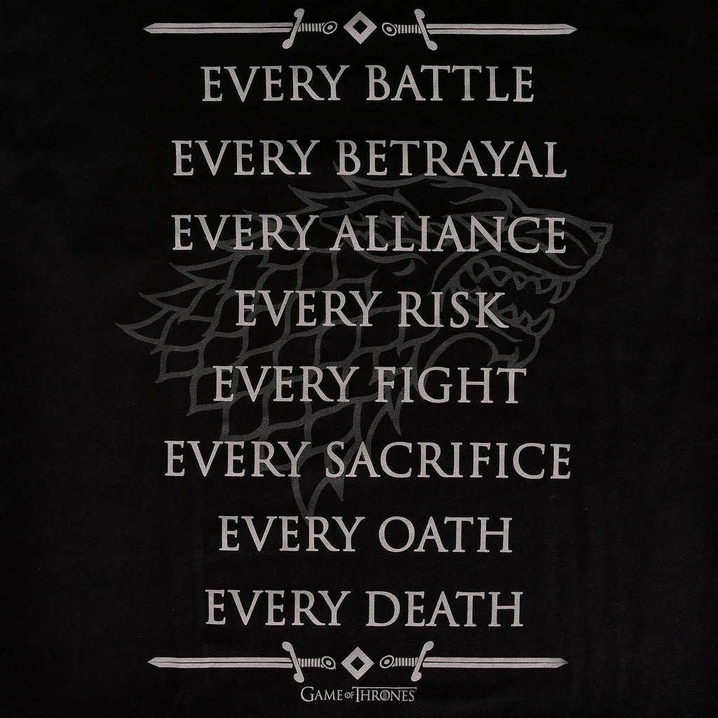 Product image Stark For The Throne T-Shirt black - Game of Thrones