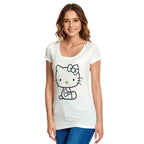 Imagen del producto Hello Kitty - Camiseta Pastel Kitty para mujer blanca