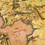 Imagen del producto El Señor de los Anillos - Delantal con mapa de la Tierra Media y guante de horno