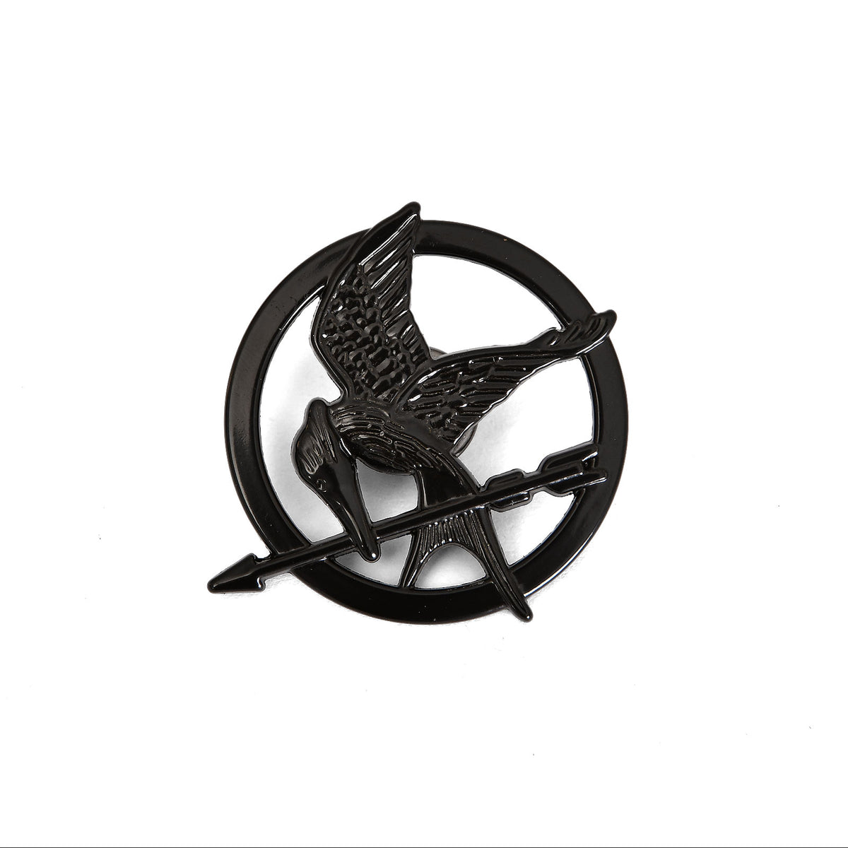 Imagen del producto Los juegos del hambre - Pin del Sinsajo negro