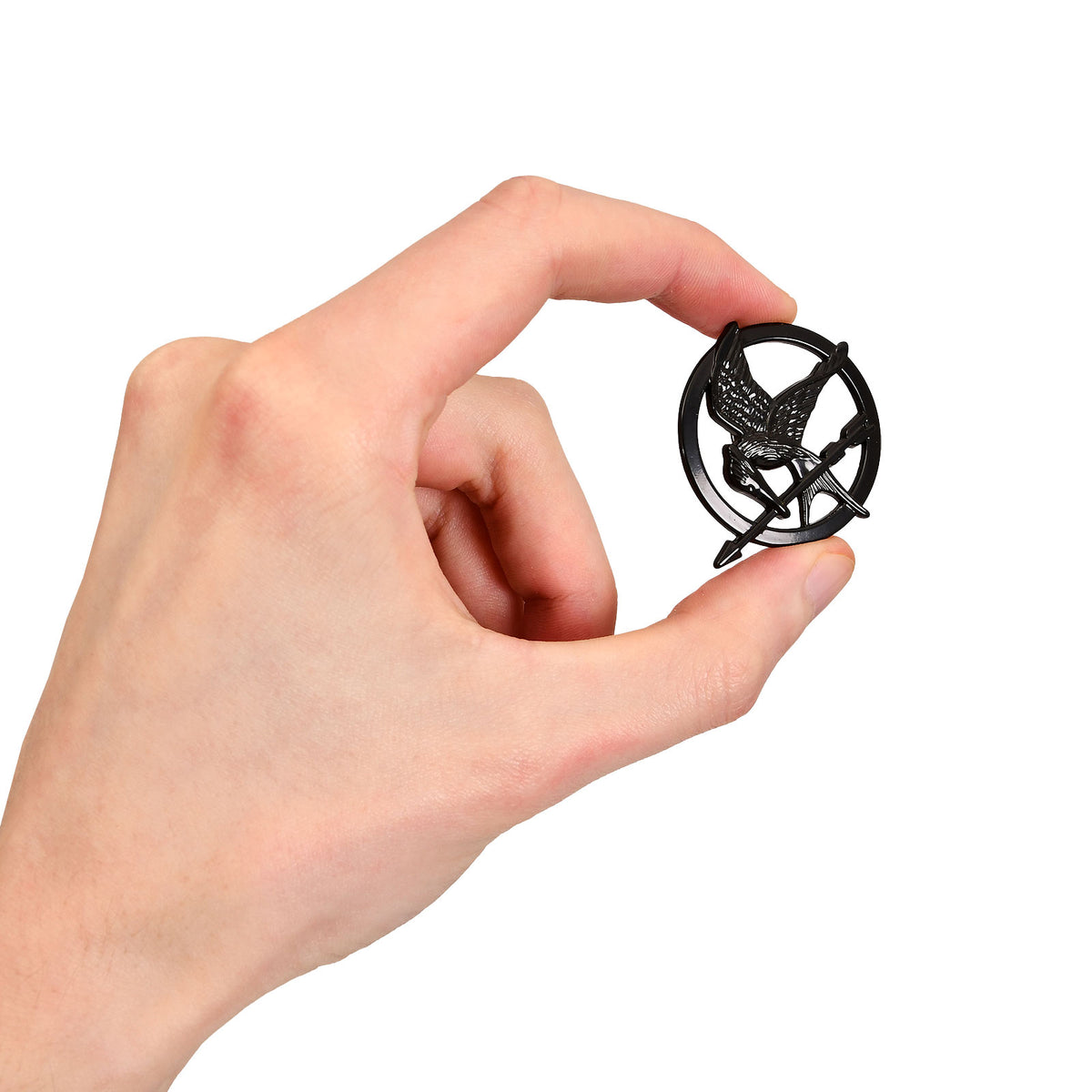 Imagen del producto Los juegos del hambre - Pin del Sinsajo negro