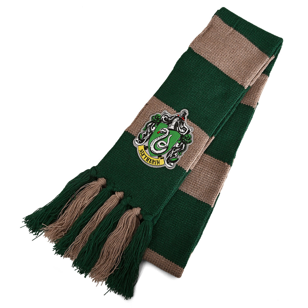 Imagen del producto Harry Potter - Bufanda de punto de Slytherin con escudo