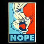 Imagen del producto Looney Tunes - Camiseta negra con póster de Bugs Bunny Nope