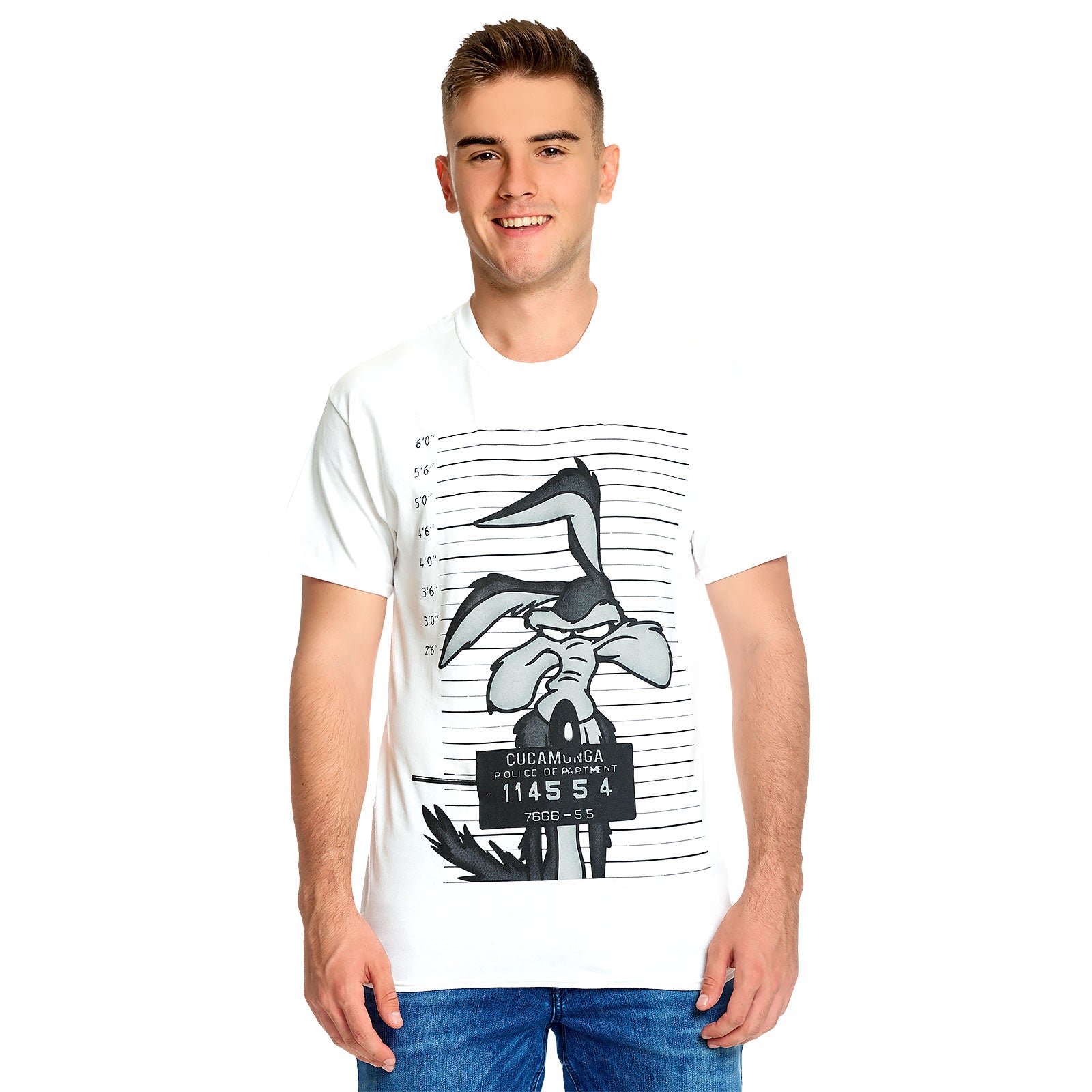 Imagen del producto Looney Tunes - Wile E. Coyote Mugshot Camiseta blanca