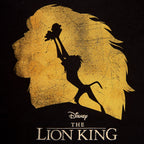 Imagen del producto El Rey León - Camiseta negra de silueta