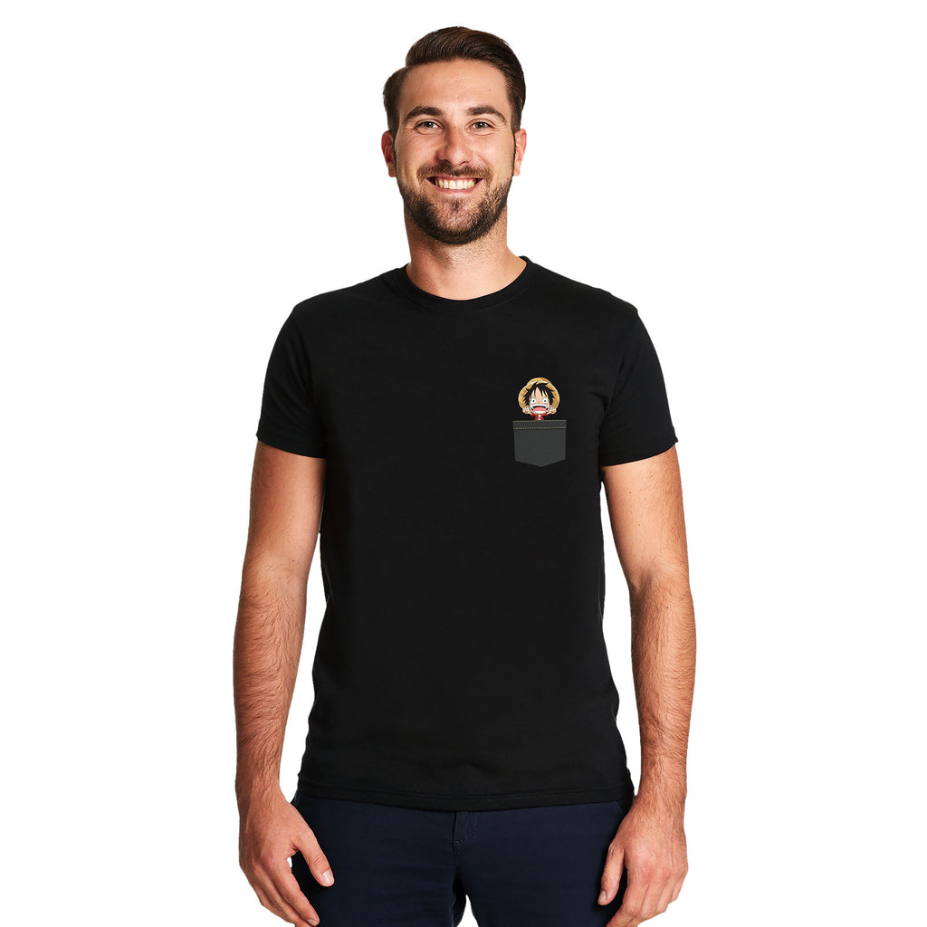 Imagen del producto One Piece - Camiseta Pocket Luffy negra