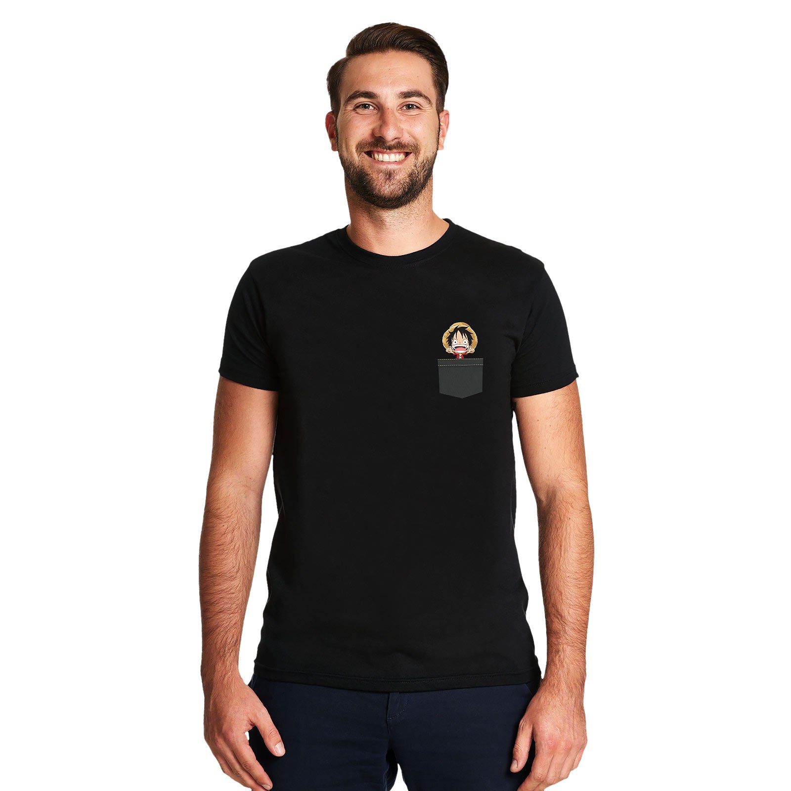 Imagen del producto One Piece - Camiseta Pocket Luffy negra