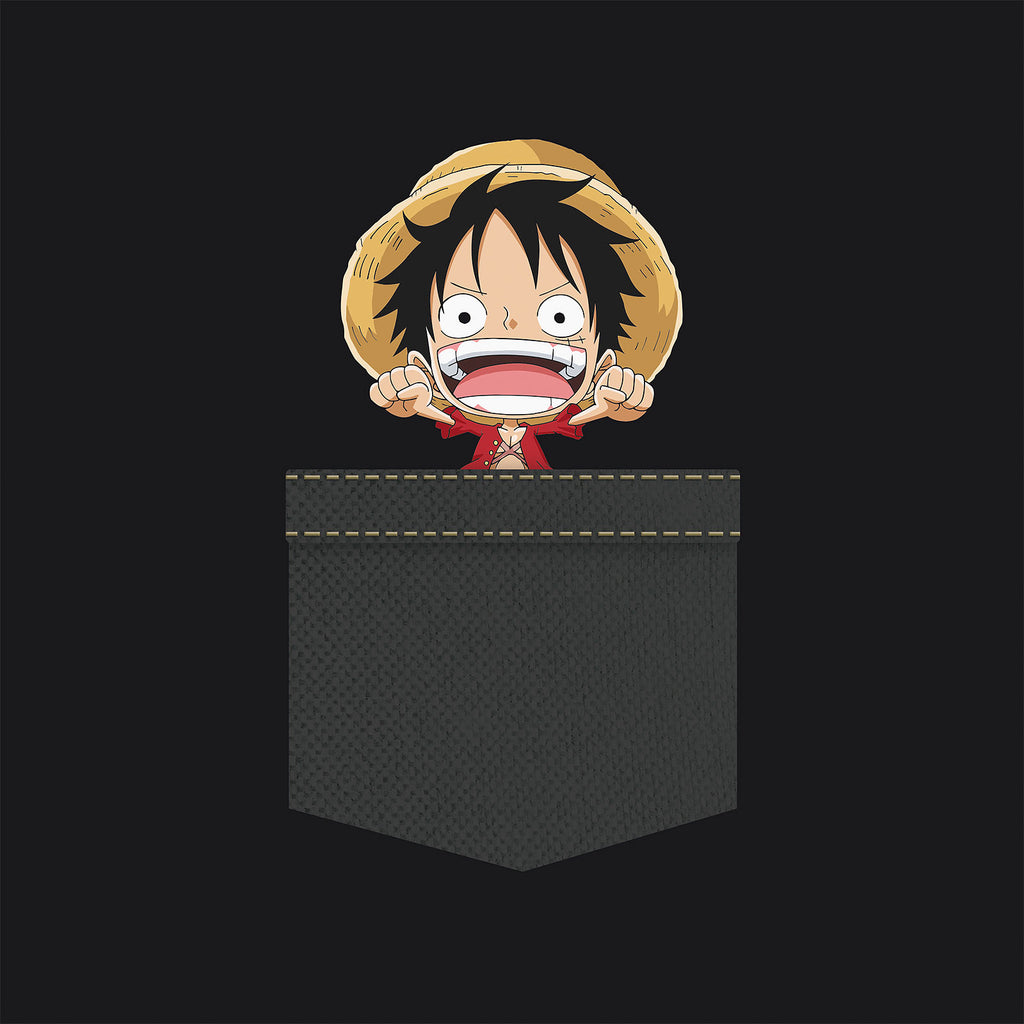 Imagen del producto One Piece - Camiseta Pocket Luffy negra