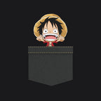 Imagen del producto One Piece - Camiseta Pocket Luffy negra