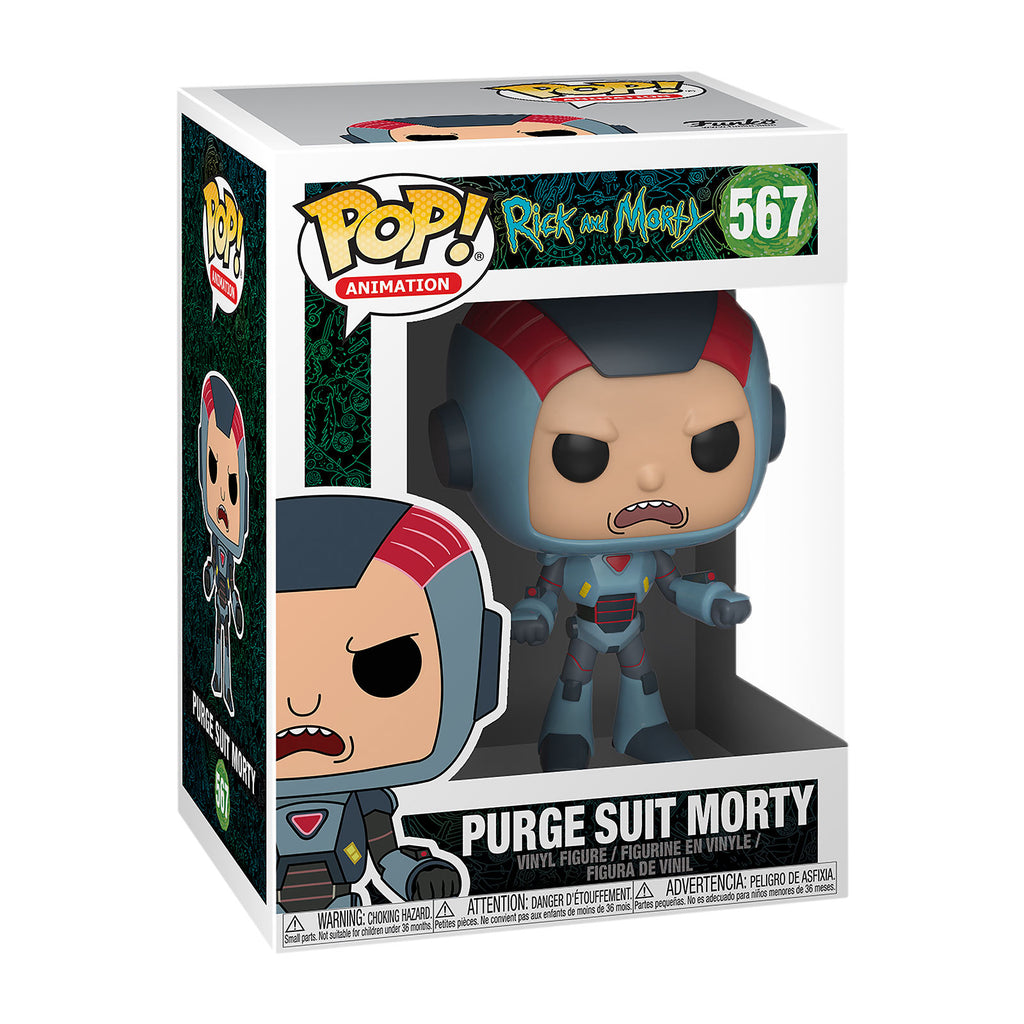 Imagen del producto Rick y Morty - Figura Funko Pop de Morty en traje de purga