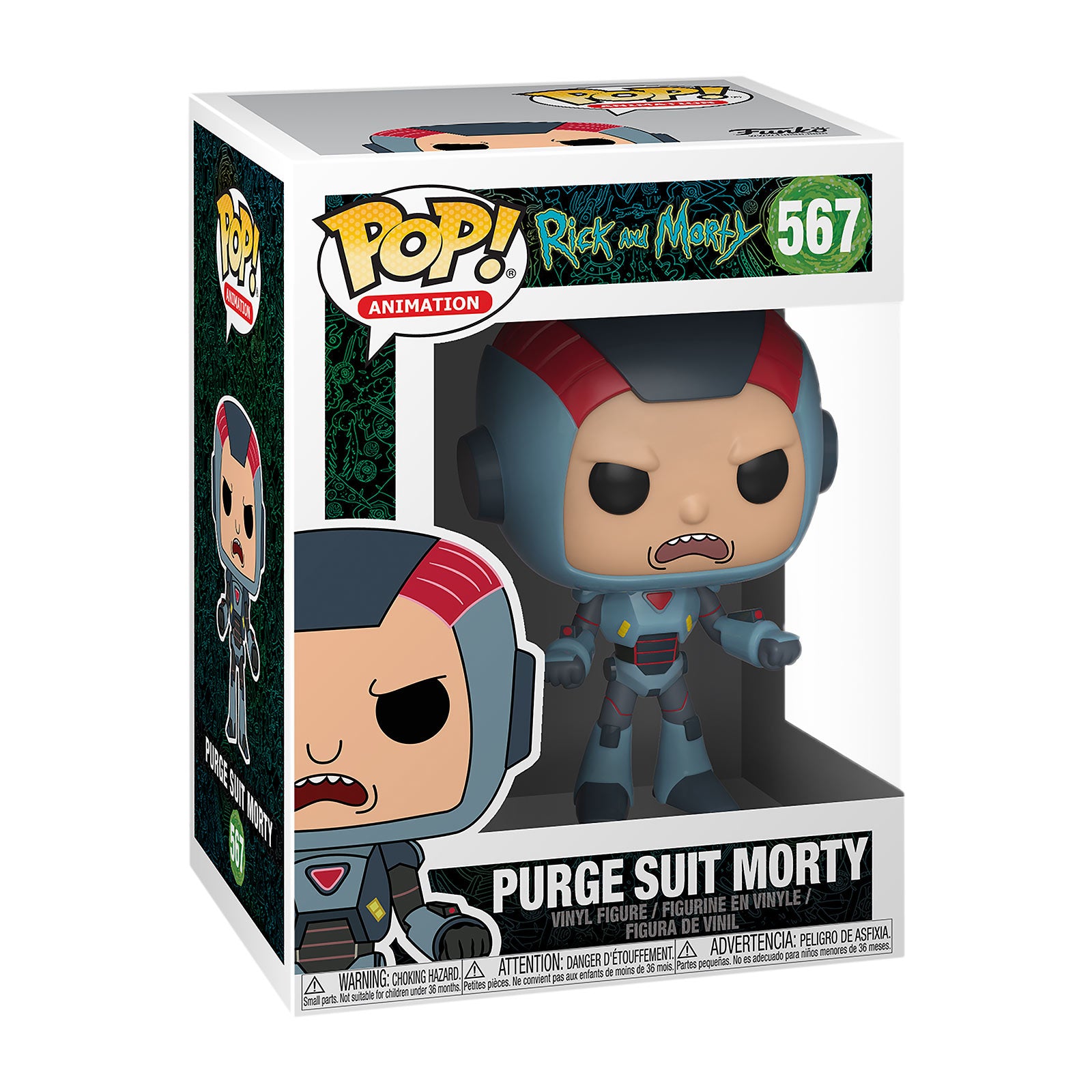 Imagen del producto Rick y Morty - Figura Funko Pop de Morty en traje de purga