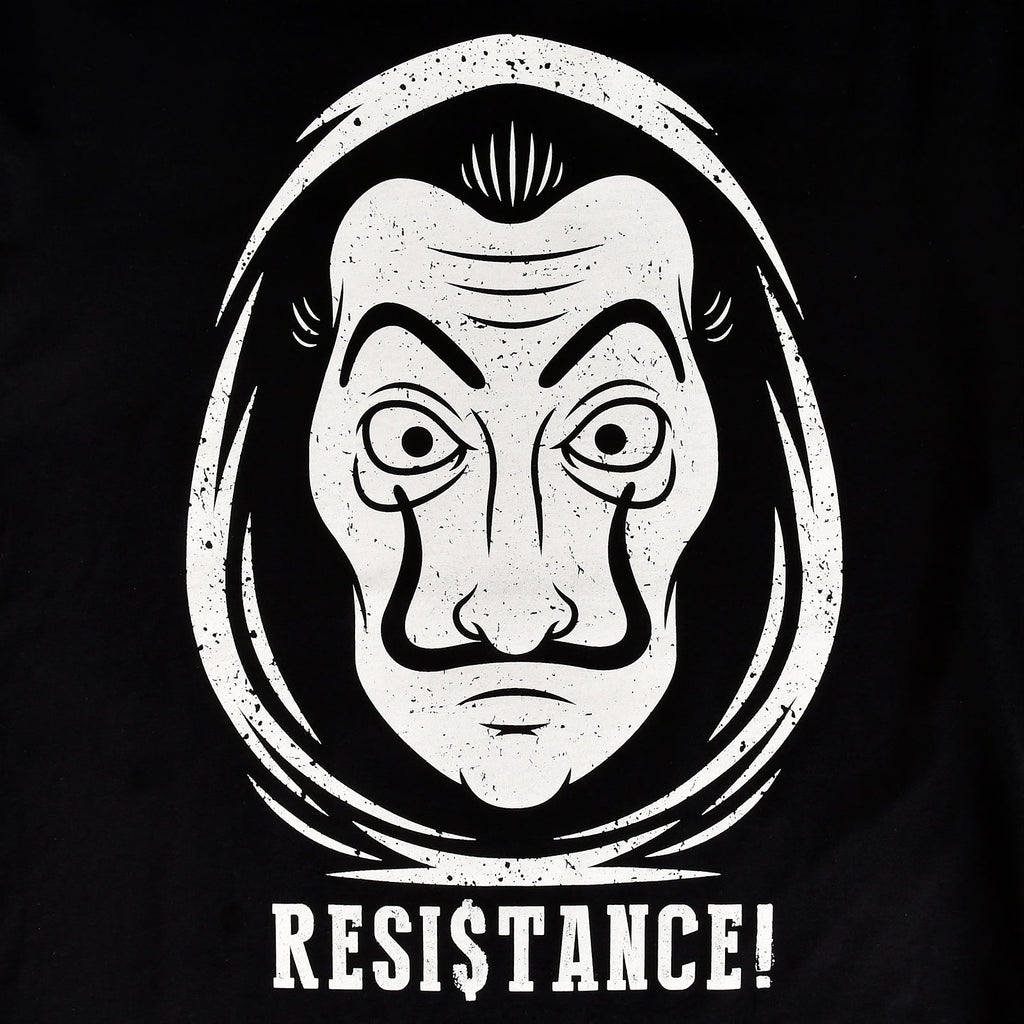 Imagen del producto Camiseta de Resistencia para fans de La Casa de Papel negra