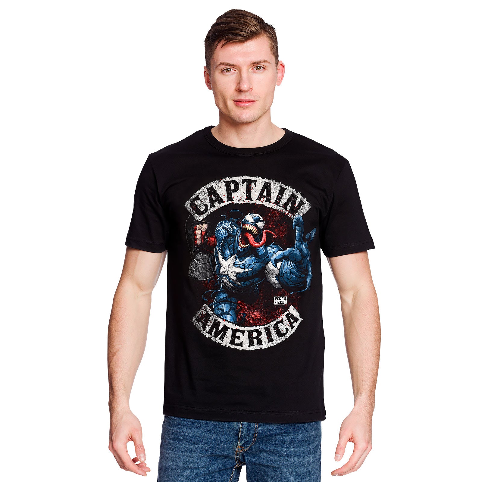 Imagen del producto Captain America - Camiseta Venomizada negra