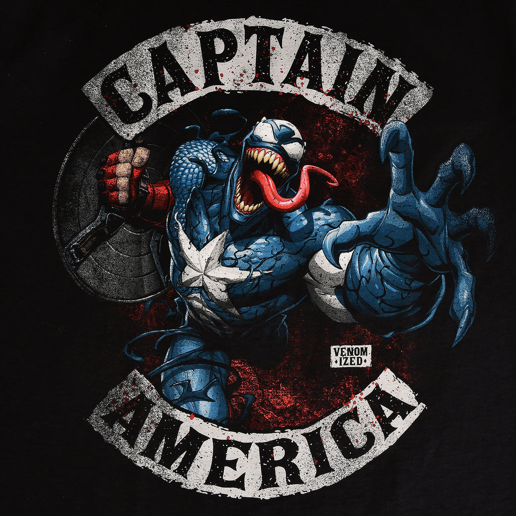 Imagen del producto Captain America - Camiseta Venomizada negra