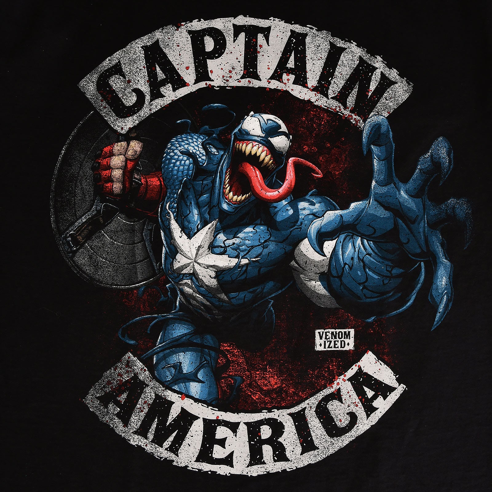 Imagen del producto Captain America - Camiseta Venomizada negra