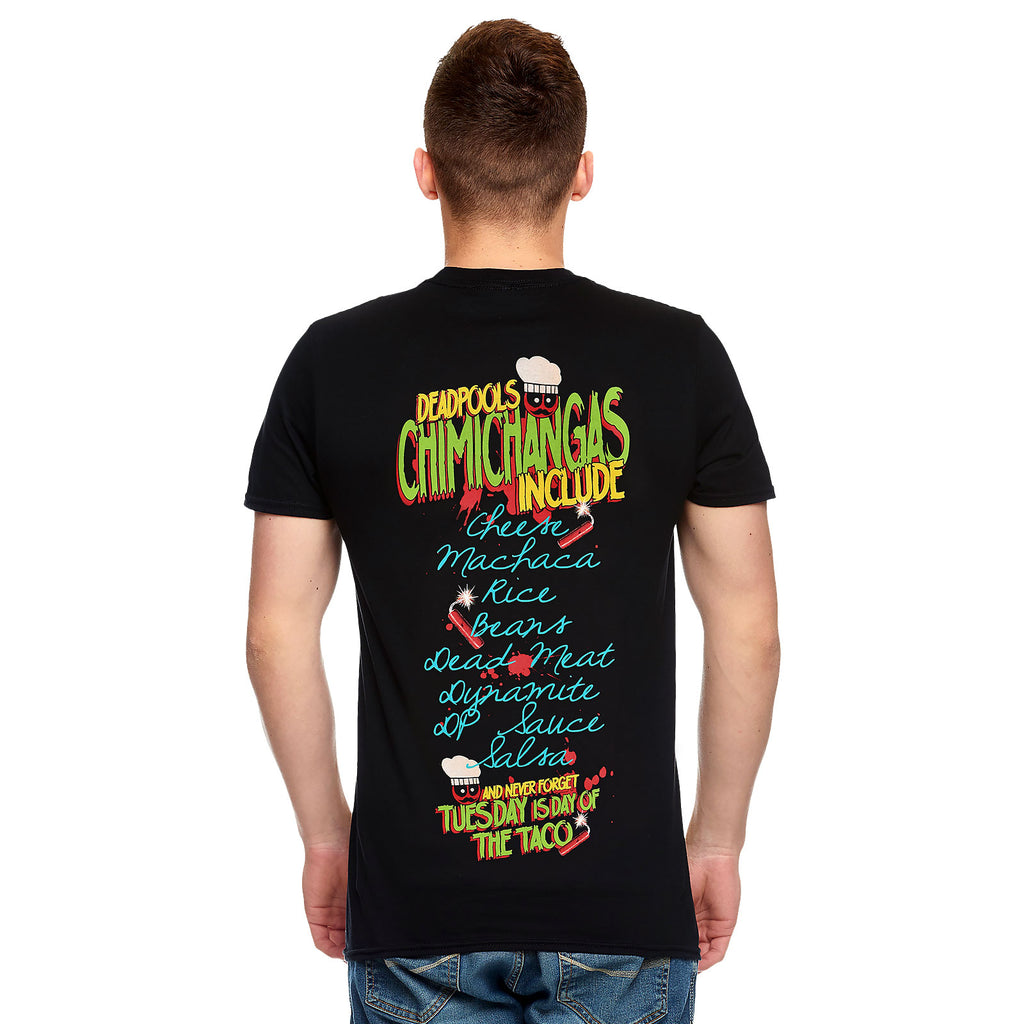 Imagen del producto Deadpool - Camiseta negra de amor a Chimichangas