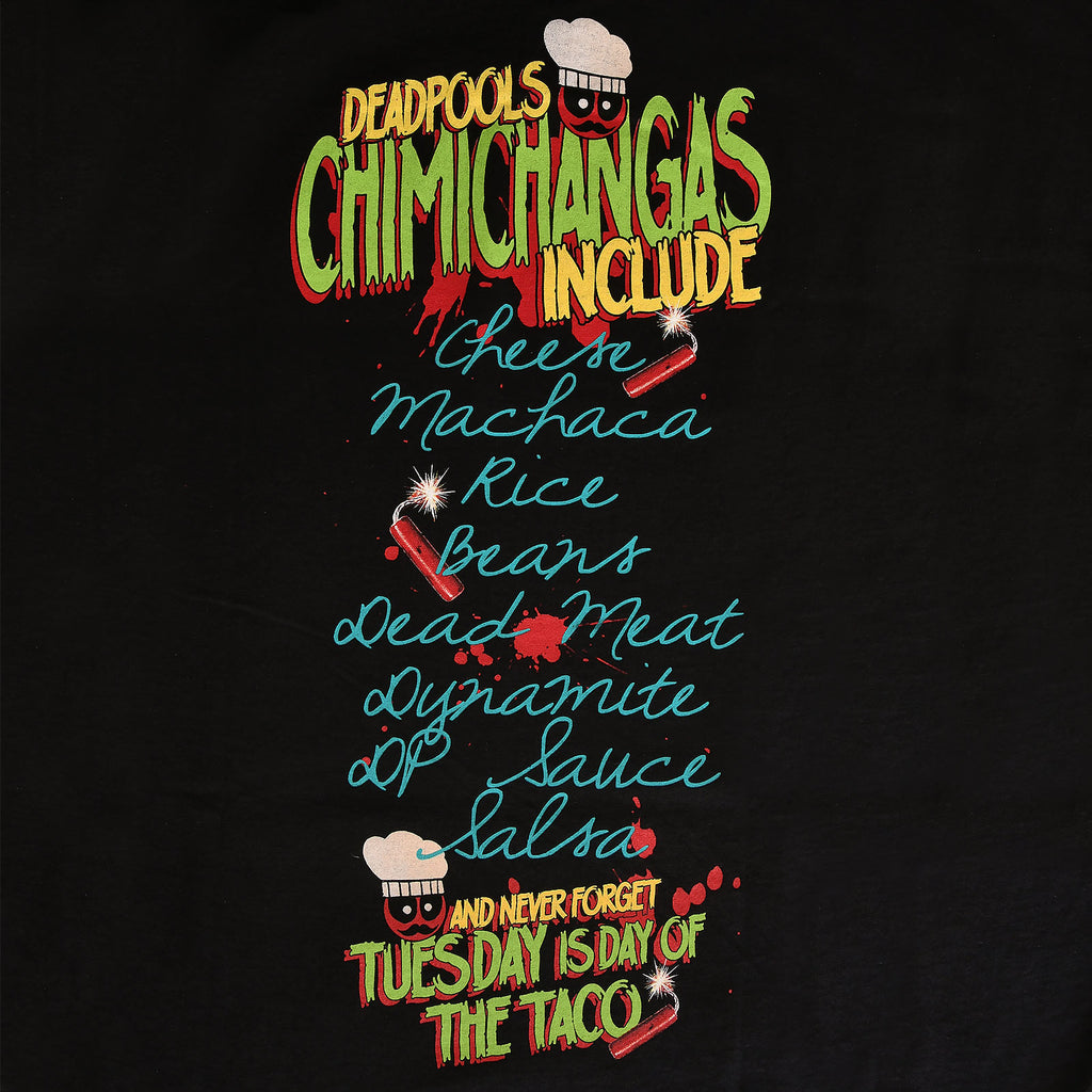 Imagen del producto Deadpool - Camiseta negra de amor a Chimichangas