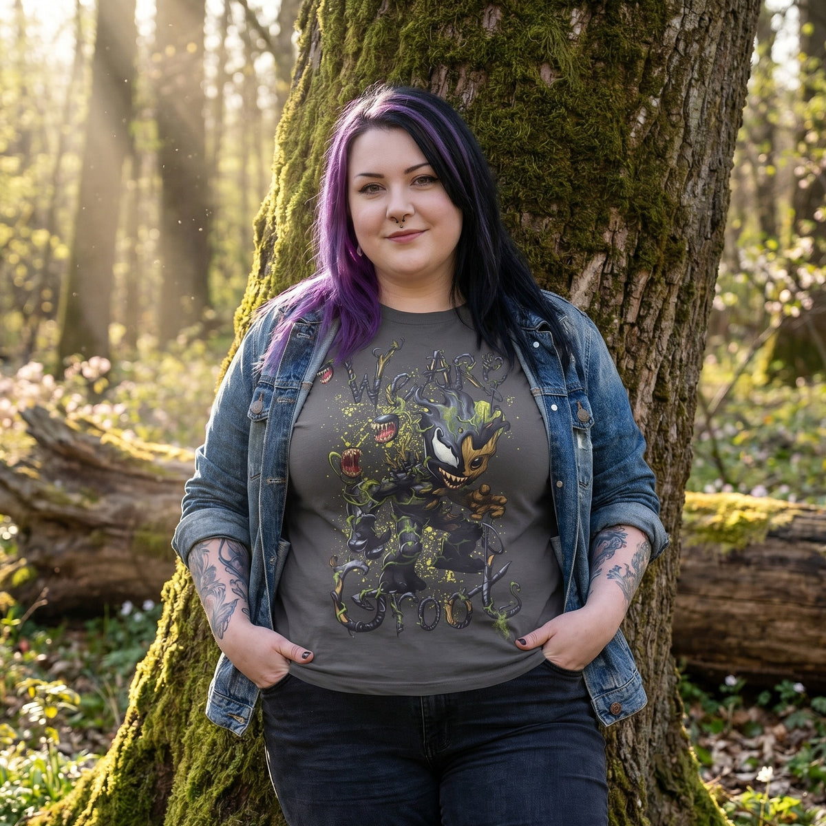 Imagen del producto Guardians of the Galaxy - Camiseta Venomized Groot gris