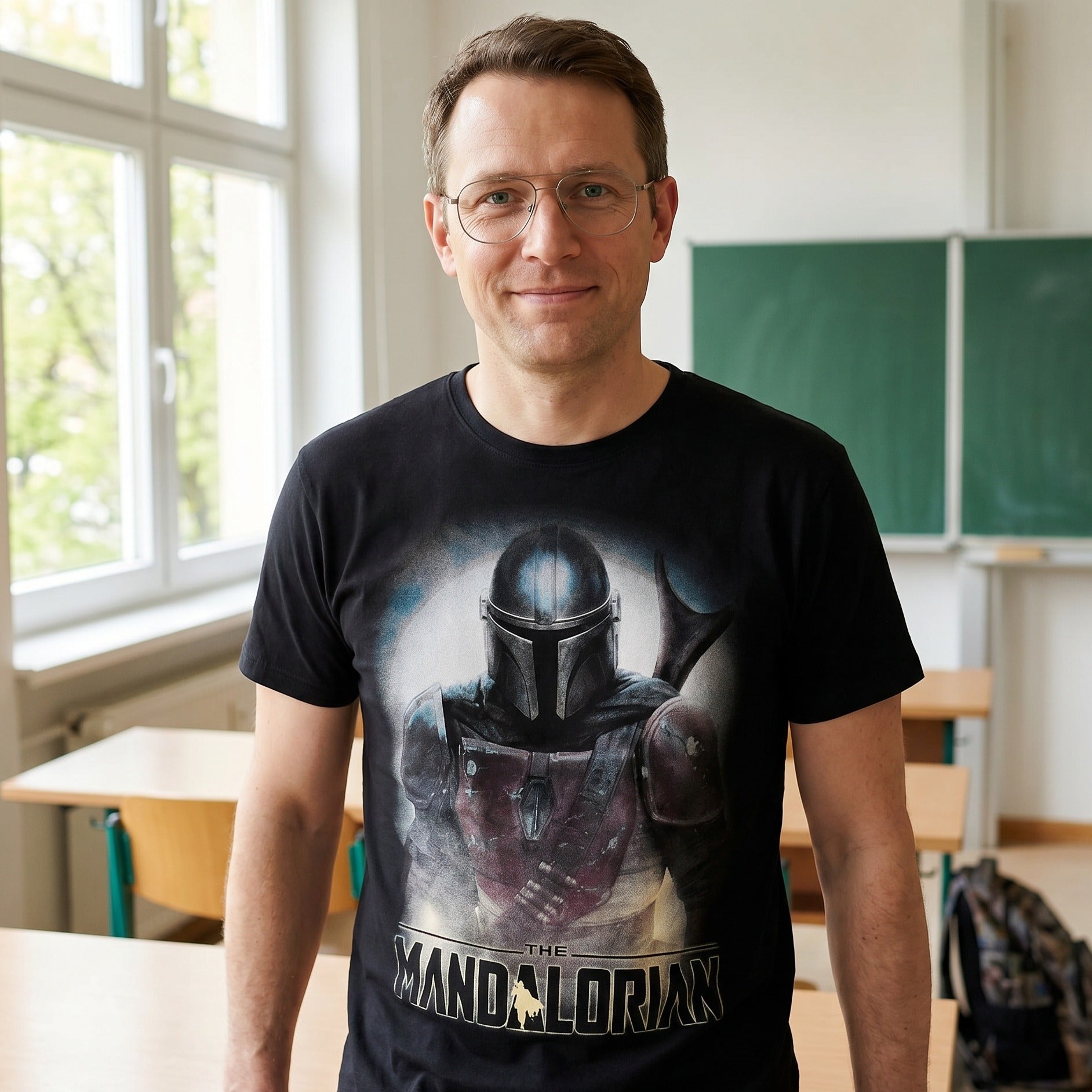 Product image The Mandalorian Fighter T-Shirt black - Star Wars